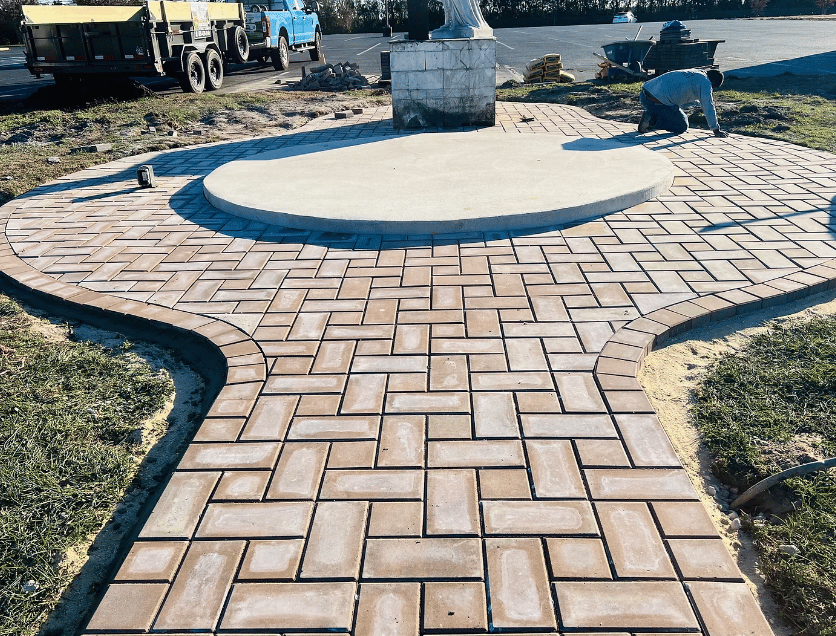 Concrete installation